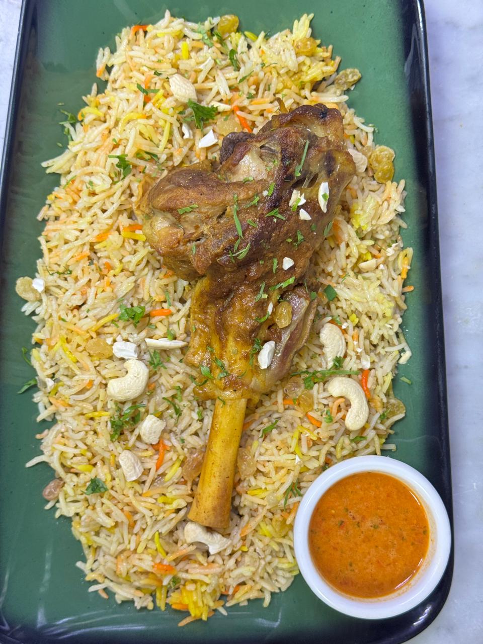 High protein Slow-cooked Moozat Lamb Mandi